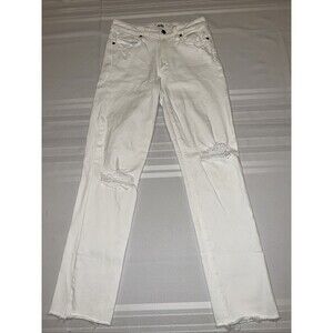 PAIGE White distressed HOXTON slim Jeans size 27